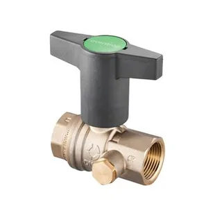 Кран шаровой, Oventrop, Optibal TW, DN 32, SiBr, ВР Rp 1 1/4" x R 1 1/4"