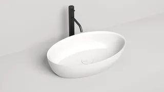 Раковина, Salini, ALDA 01, шгв 580*350*150, отверстия для смесителя-отсутствуют, цвет-белый