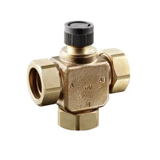 Вентиль, Tri-CTR, смесительный, трёхходовой, DN-25, M30x1,5, НГ, плоское уплотнение