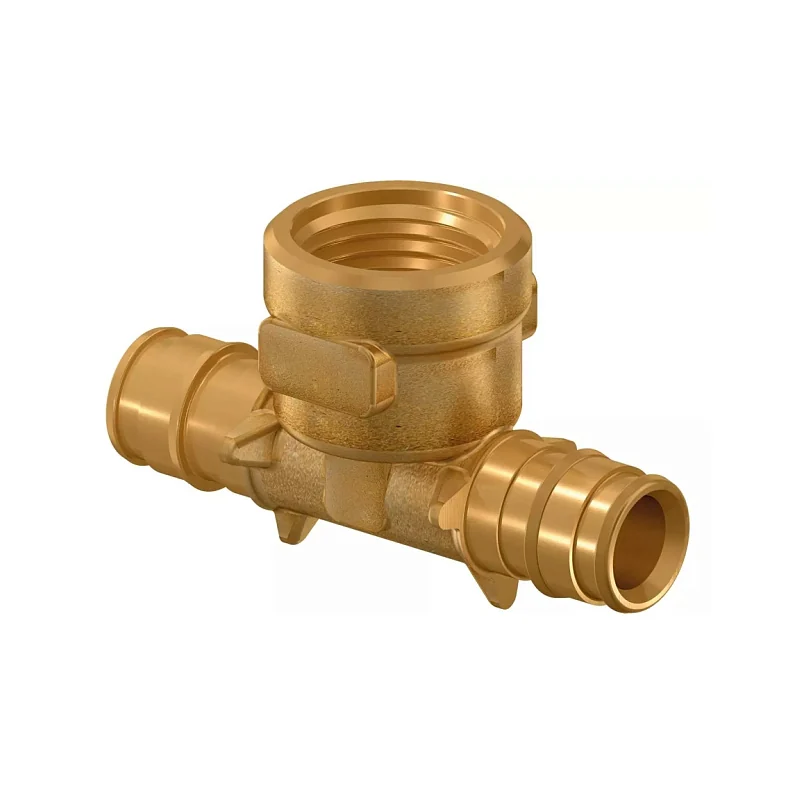 Тройник Usystems с внутренней резьбой латунный для труб PE-Xa 25-Rp3/4"ВР-25, тип 1 '20А