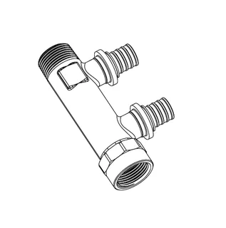 Гребенка на две трубы 20-R/Rp 3/4 (нов.арт 13661301001)