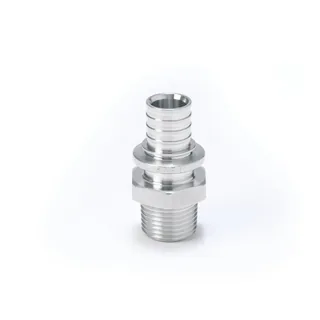 Переходник, Н, 16, 1/2", нержавеющая сталь (SX)