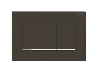 Клавиша смыва, Geberit, Sigma30, для унитаза, шгв 246*12*164, цвет-черный матовый/хром глянцевый/черный матовый