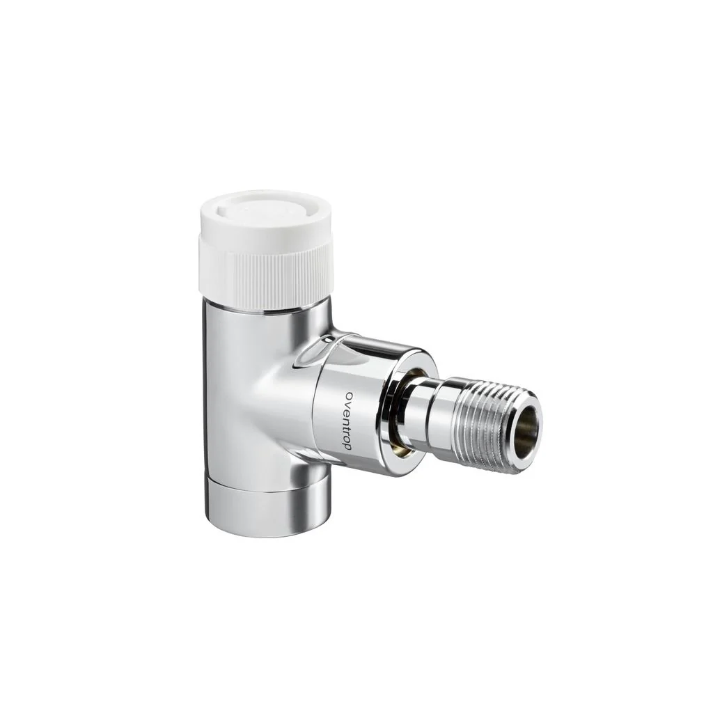 Вентиль, серия E, угловой, DN-15, 1/2", 1/2", ВН, хромированный