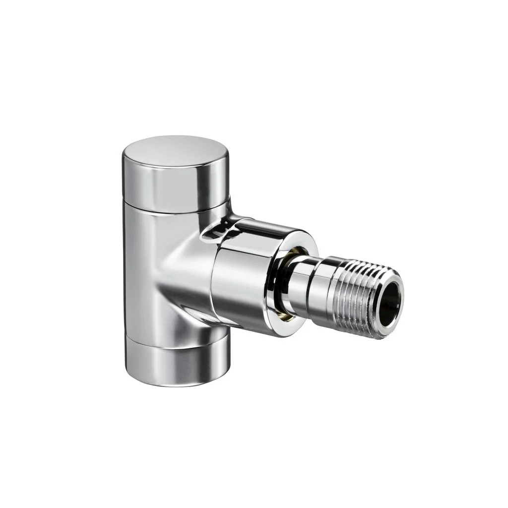 Вентиль, Combi E, на обратную линию, угловой, DN-15, 1/2", 1/2", ВН, хромированный