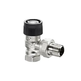 Вентиль, серия A, угловой, DN-15, 1/2", ВН, никелированный