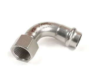 Отвод, РЕХАУ, EdelPress, 90°, 28x3/4", В, пресс соединение, нержавеющая сталь