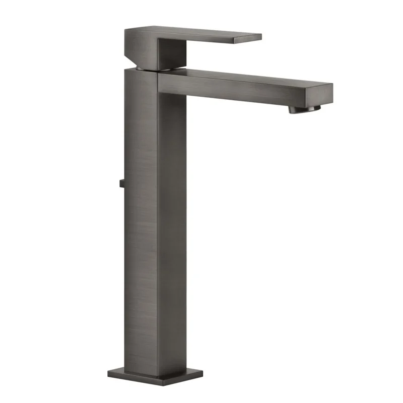 Смеситель для раковины, Gessi, Rettangolo, цвет-Black Metal Brushed PVD