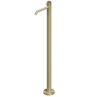 Смеситель для раковины, Quadro design, Source, напольный, цвет-Light gold PVD