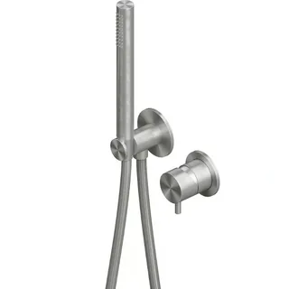 Смеситель для душа, Quadro design, Source, на 1 потребителя, цвет-Steel Brushed
