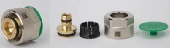 Резьбозажимное соединение, НГ ЕК, 3/4", 16,2 x 2,6, латунь, НГ-никелированная, для труб stabil
