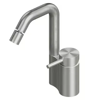 Смеситель для раковины, Quadro design, Ottavo, на раковину/столешницу, цвет-Steel Brushed — иконка