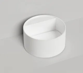 Раковина, Salini, Armonia Round Top 02, шгв 450*450*250, отверстия для смесителя-отсутствуют, цвет-белый