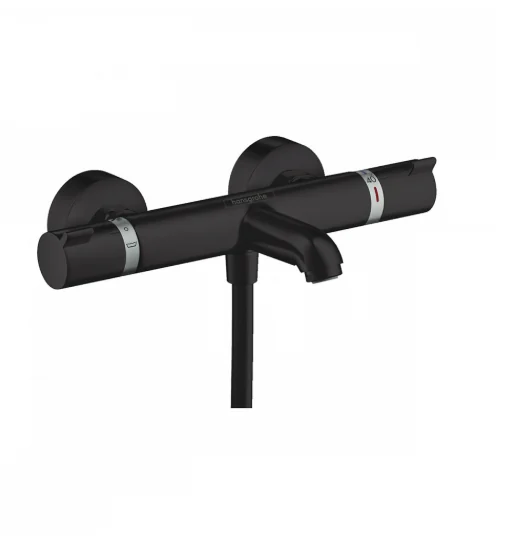 Смеситель для ванны и душа, Hansgrohe, Ecostat Comfort, цвет-черный матовый
