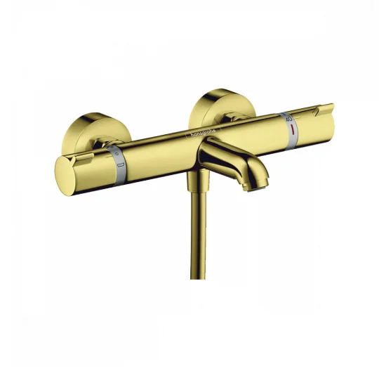 Смеситель для ванны и душа, Hansgrohe, Ecostat Comfort, цвет-полированное золото