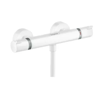 Смеситель для душа, Hansgrohe, Ecostat, на 1 потребитель, настенный, цвет-белый матовый
