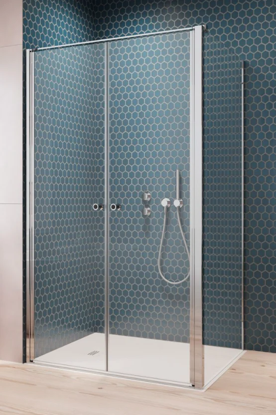 Дверь, Radaway, EOS II DWD, шв 900*1970, петли-слева и справа, хром, цвет стекла-прозрачный, Easy Clean