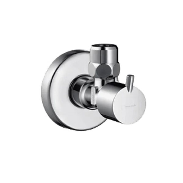 Вентиль, Hansgrohe, S, 1/2" / 3/8", угловой, цвет-хром