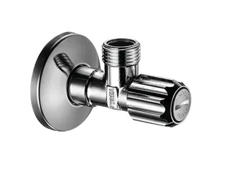 Вентиль, Hansgrohe, 1/2" / 3/8", с фильтром, угловой, цвет-хром
