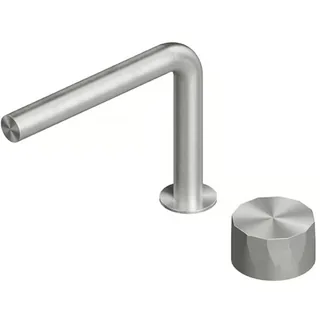 Смеситель для раковины, Quadro design, HB, на раковину/столешницу, цвет-Steel Brushed