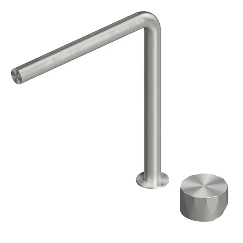 Смеситель для раковины, Quadro design, HB, на раковину/столешницу, цвет-Steel Brushed