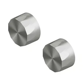 Вентиль, Quadro design, HB, запорный, 1/2", в комплекте-2 шт, цвет-Steel Brushed