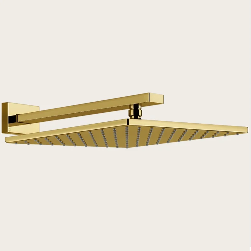 Верхний душ, Gessi, Rettangolo, 300*300, цвет-Gold PVD