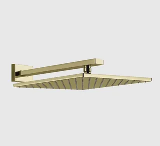 Верхний душ, Gessi, Rettangolo shower, 300*300, цвет-Brass PVD