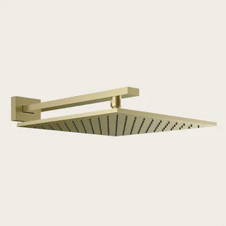 Верхний душ, Gessi, Rettangolo, 300*300, цвет-Brushed Brass PVD