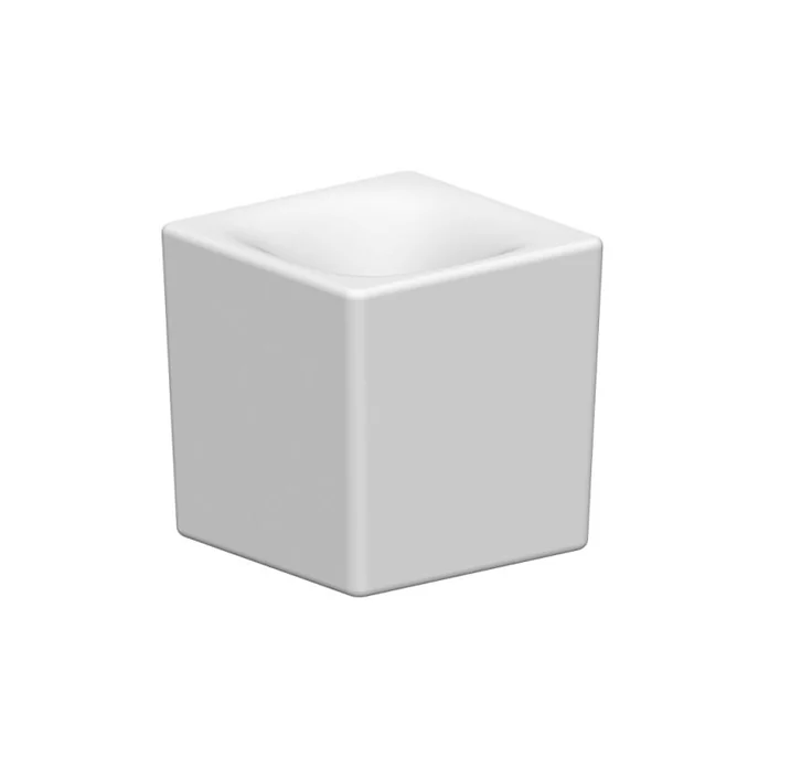Раковина, Scarabeo, CUBE, шгв 240*240*240, отверстия для смесителя-отсутствуют, цвет-белый