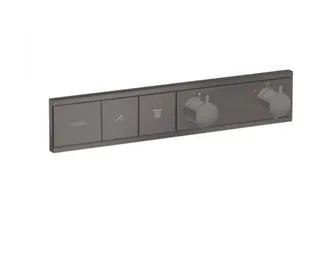 Смеситель для душа, Hansgrohe, RainSelect, цвет-шлифованный черный хром