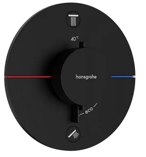 Смеситель для душа, Hansgrohe, ShowerSelect Comfort S, для 2 потребителей, цвет-черный матовый