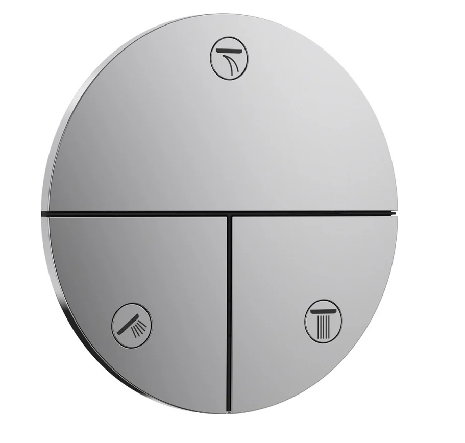 Вентиль, Hansgrohe, ShowerSelect Comfort S, переключающий, 1/2", цвет-хром