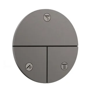 Вентиль, Hansgrohe, ShowerSelect Comfort S, переключающий, 1/2", цвет-шлифованный черный хром