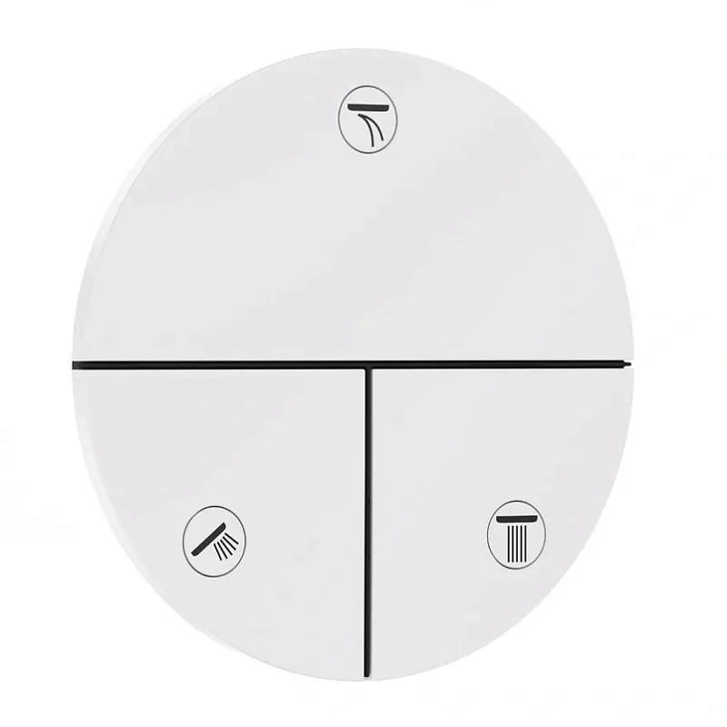 Вентиль, Hansgrohe, ShowerSelect Comfort S, для 3 потребителей, цвет-белый матовый