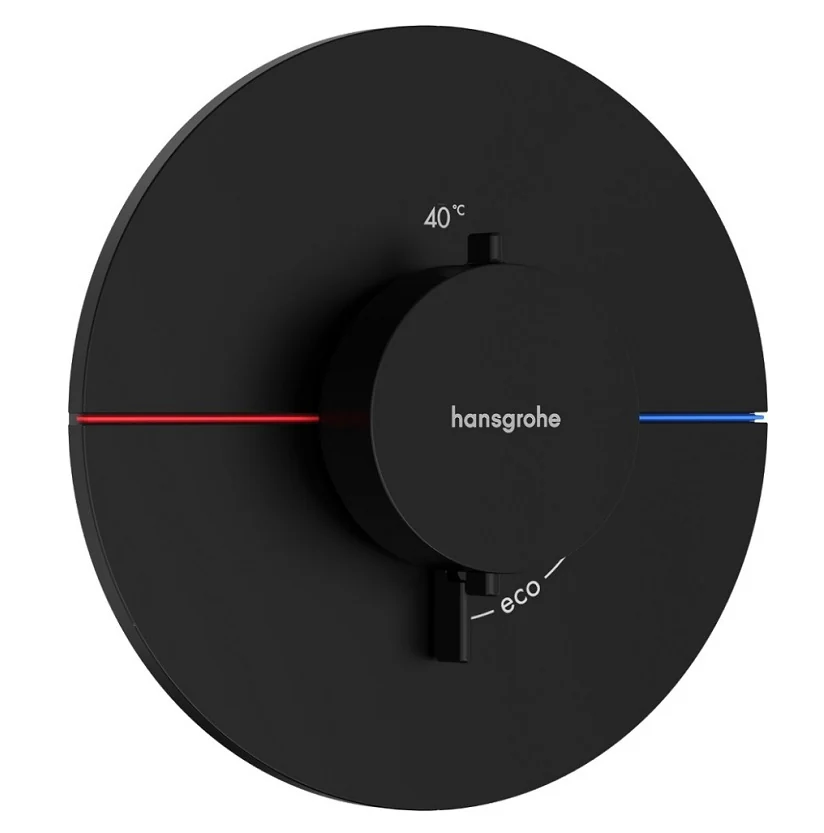 Смеситель для душа, Hansgrohe, ShowerSelect Comfort S, цвет-черный матовый