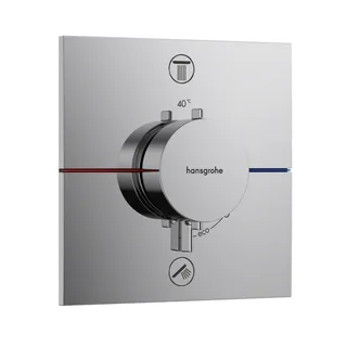 Смеситель для душа, Hansgrohe, ShowerSelect Comfort E, на 2 потребителя, настенный встраиваемый, цвет-хром