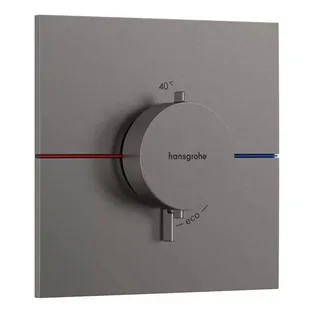 Смеситель термостатический, Hansgrohe, ShowerSelect Comfort E, на 1 потребитель, цвет-хром черный шлифованный