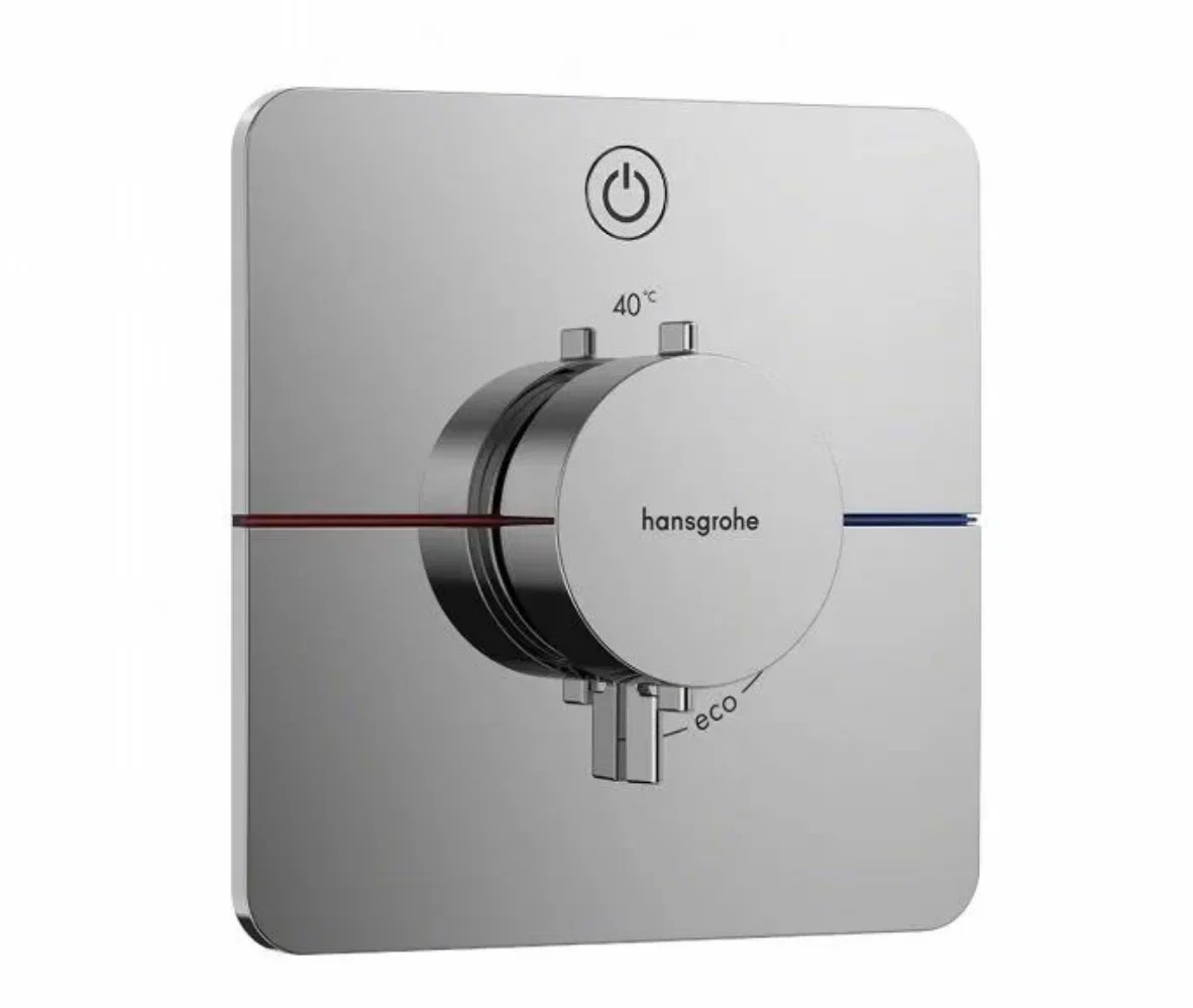Смеситель для душа, Hansgrohe, ShowerSelect Comfort Q, на 1 потребитель, настенный встраиваемый, цвет-хром