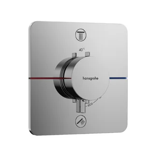 Смеситель для душа, Hansgrohe, ShowerSelect Comfort Q, на 2 потребителя, настенный встраиваемый, цвет-хром