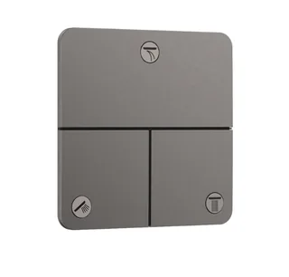 Вентиль, Hansgrohe, ShowerSelect Comfort Q, переключающий (дивертор), 1/2", цвет-шлифованный черный хром
