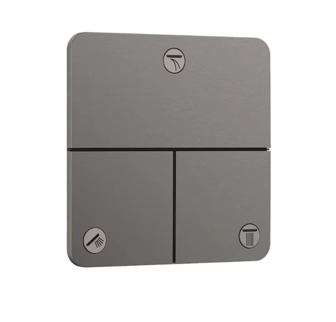 Вентиль, Hansgrohe, ShowerSelect Comfort Q, переключающий (дивертор), 1/2", цвет-шлифованный черный хром