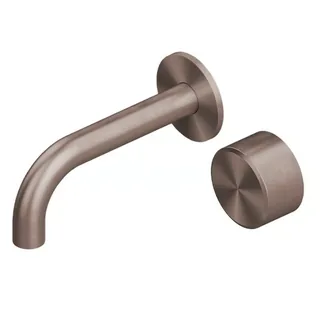 Смеситель для раковины, Quadro design, Stereo, настенный встраиваемый, цвет-Pink Gold PVD — иконка