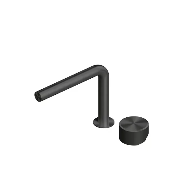 Смеситель для раковины, Quadro design, Stereo, цвет-золото черное (Black gold)