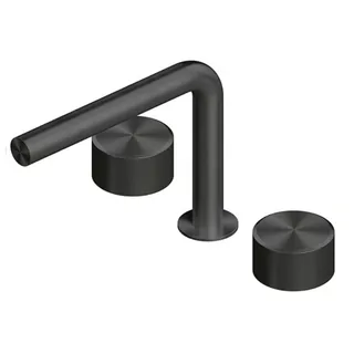 Смеситель для раковины, Quadro design, Stereo, на раковину/столешницу, цвет-Black gold PVD