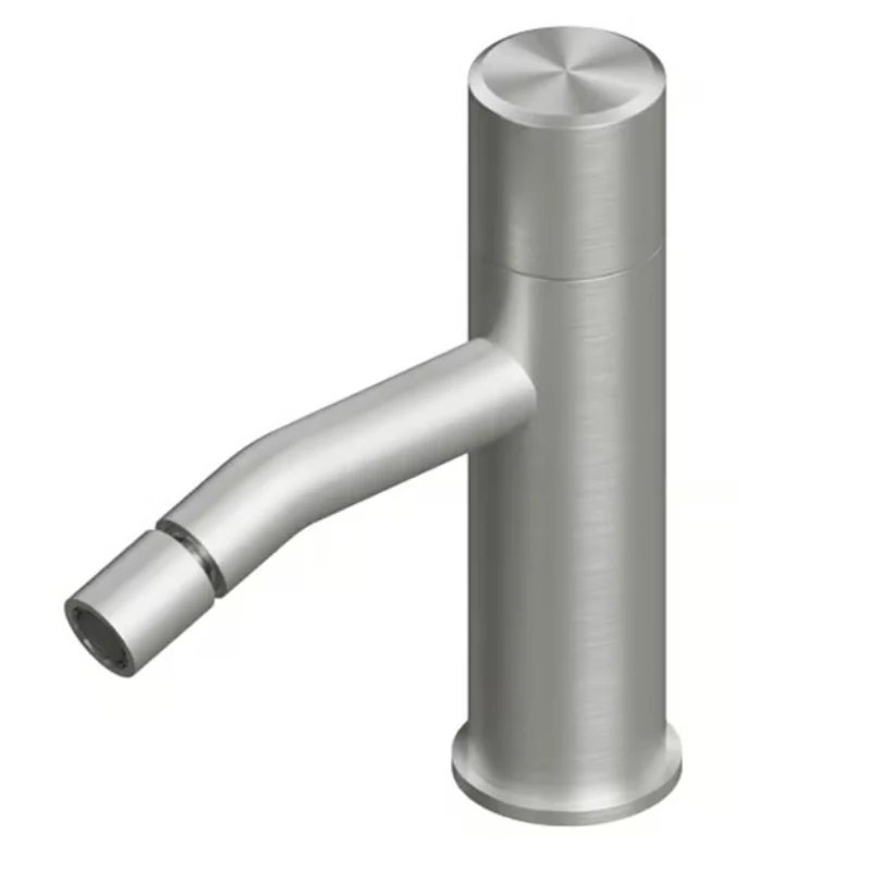 Смеситель для биде, Quadro design, Stereo, цвет-Steel Brushed