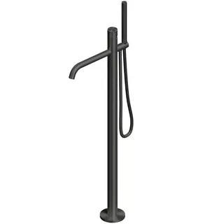 Смеситель для ванны и душа, Quadro design, Stereo, напольный, цвет-Black gold PVD — иконка