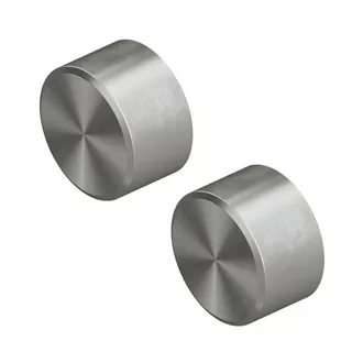 Вентиль, Quadro design, Stereo, запорный, 1/2", в комплекте-2 шт, цвет-Steel Brushed — иконка