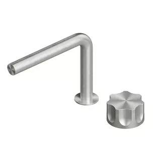 Смеситель для раковины, Quadro design, Modo, на раковину/столешницу, цвет-Steel Brushed