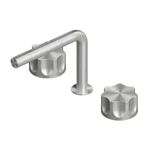 Смеситель для раковины, Quadro design, Modo, на раковину/столешницу, цвет-Steel Brushed